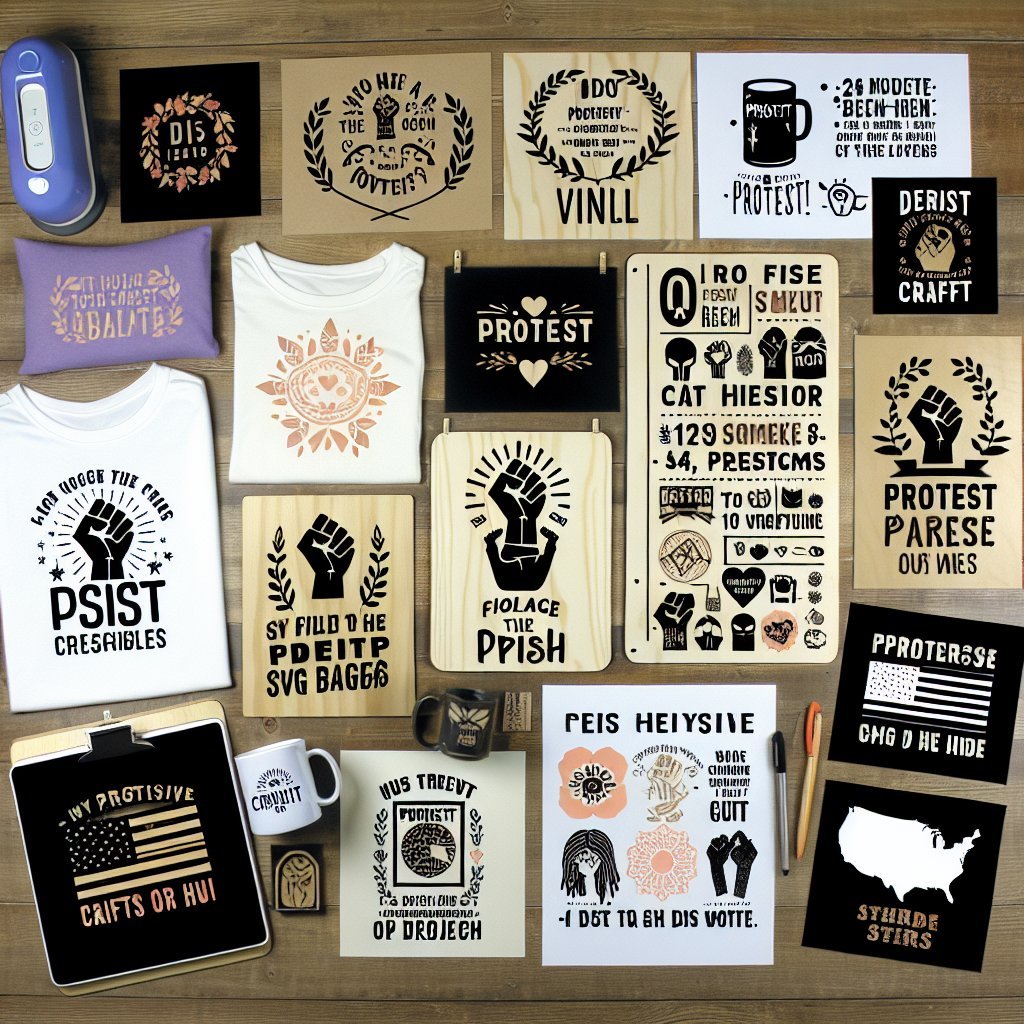 Image for: 10 Unique Ideas for Cricut DIY Crafters Using Cricut Protest SVG Designs Cricut