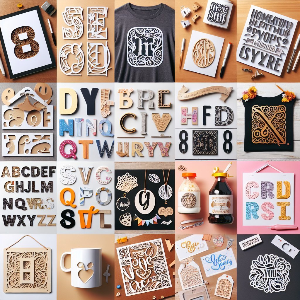 Image for: 13 Unique Ideas for Using Cricut Letter SVG Designs in Your Crafting Cricut Cra