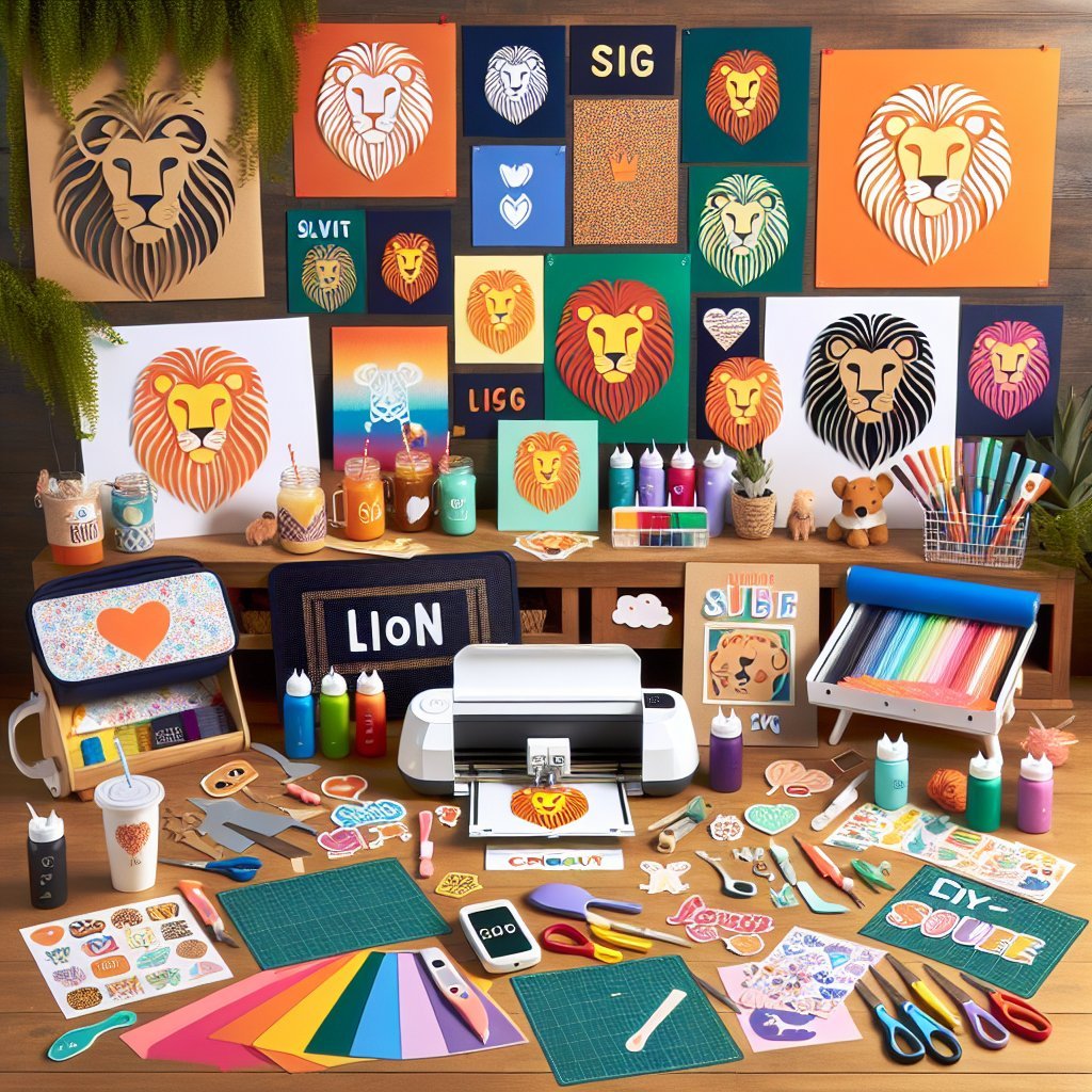 Image for: 14 Unique Cricut DIY Ideas Using Lion SVG Designs Cricut Crafting and DIY Proje