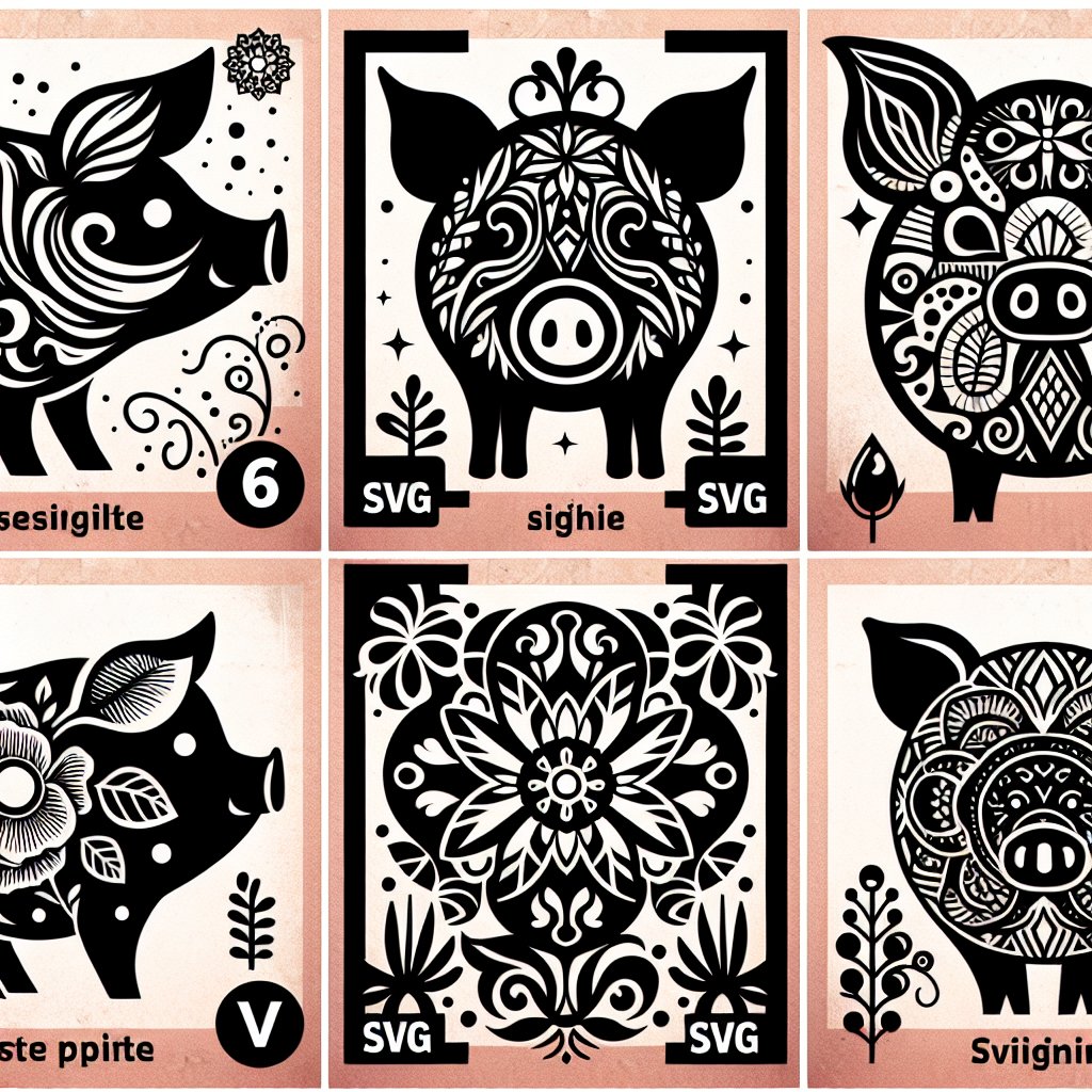Image for: 6 Unique Cricut Pigs SVG Design Ideas for Real-Life Crafting Cricut Crafting an