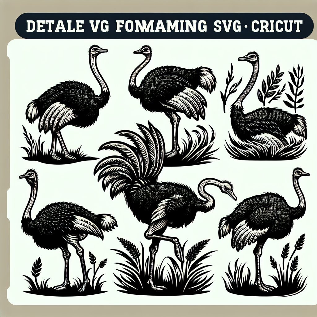 Image for: 7 Amazing Cricut Ostrich SVG Design Ideas for Real-Life Crafting Cricut Craftin