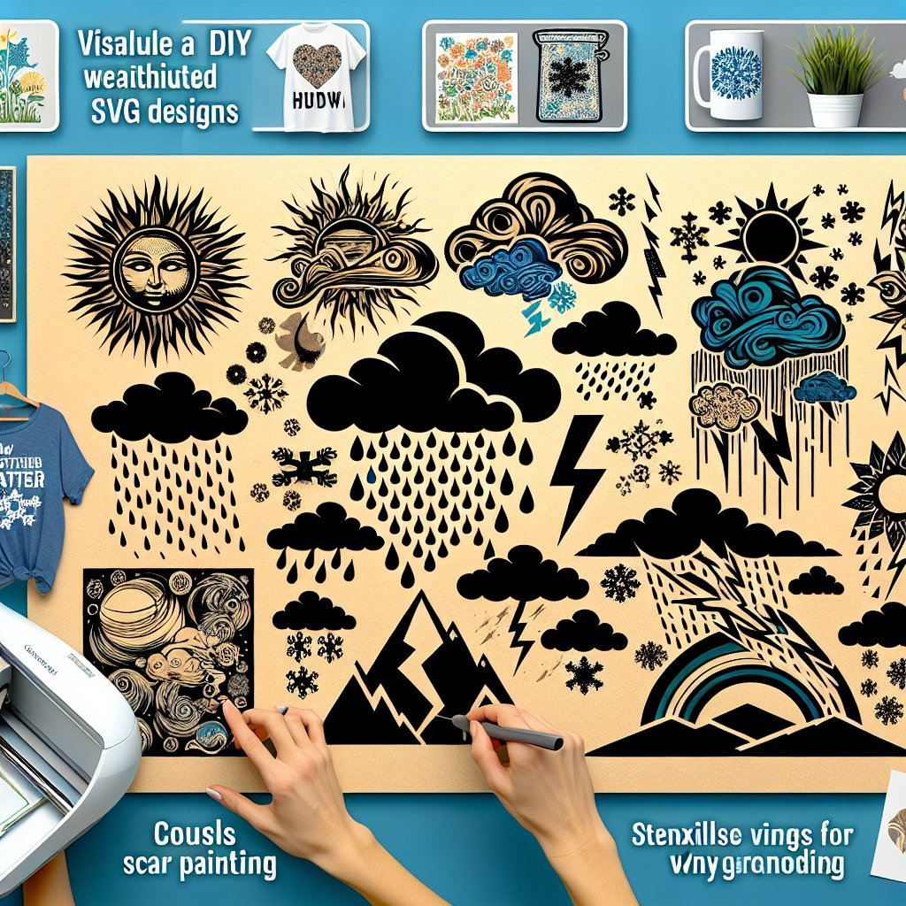 Image for: 8 Innovative Ways to Use Cricut Weather SVG Designs in Your DIY Projects Cricut