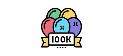 Image for 100 K Party Party Celebration Cricut SVG Design