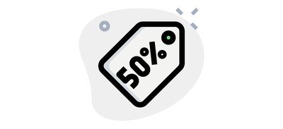 Image for 50 Percent Tag 50 Ercent Label Discount Tag Cricut SVG Design