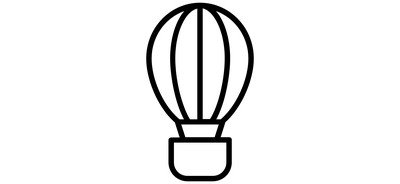 Image for Hot Air Balloon Parachute Balloon Fire Balloon Cricut SVG Design