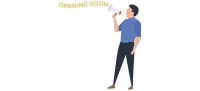 Image for Opening Soon Coming Soon Announcement Cricut SVG Design