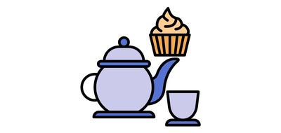 Image for Dessert Food And Restaurant Tea Cricut SVG Design