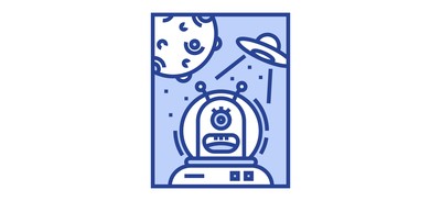 Image for Free Alien Ufo Astronaut Cricut SVG Design