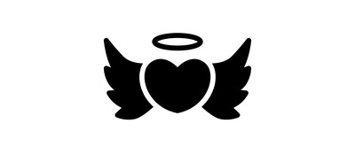 Image for Free Angel Love Wings Cricut SVG Design