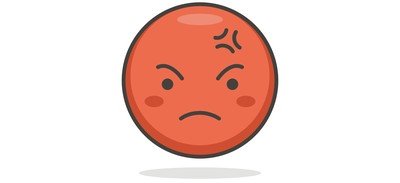 Image for Free Angry Face Smiley Cricut SVG Design