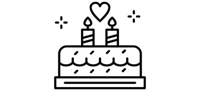 Image for Anniversary Birthday Cake Cricut SVG Design