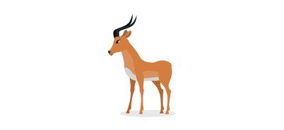 Image for Antelope Impala Gazelle Cricut SVG Design