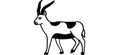 Image for Antelope Blackbuck Cervicapra Cricut SVG Design