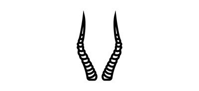 Image for Antelope Horn Animal Cricut SVG Design