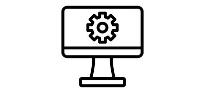 Image for Free App Cogwheel Computer Cricut SVG Design