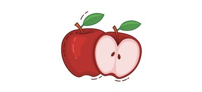 Image for Apple Fruit Fresh Cricut SVG Design