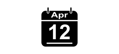 Image for April Calendar Date Cricut SVG Design