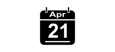 Image for April Calendar Date Cricut SVG Design