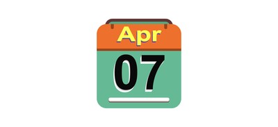 Image for April Calendar Date Cricut SVG Design