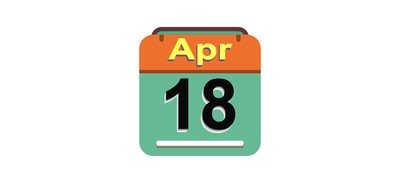 Image for April Calendar Date Cricut SVG Design