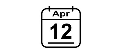 Image for April Calendar Date Cricut SVG Design