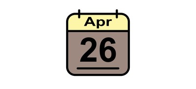 Image for April Calendar Date Cricut SVG Design