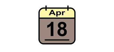 Image for April Calendar Date Cricut SVG Design