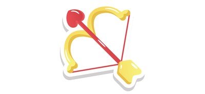 Image for Heart Hit Bow Heart Archery Cricut SVG Design