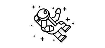 Image for Astronaut Spacecraft Star Cricut SVG Design