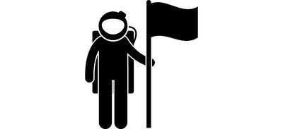 Image for Astronaut Flag Man Cricut SVG Design