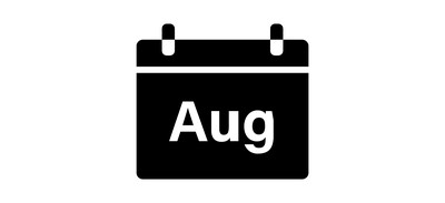 Image for Free August Calendar Month Cricut SVG Design