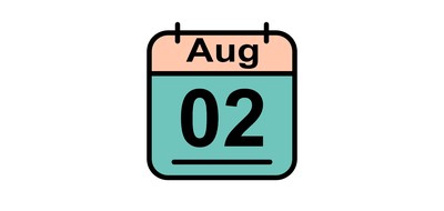 Image for August Calendar Date Cricut SVG Design