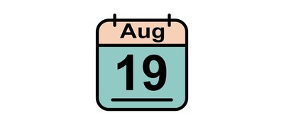 Image for August Calendar Date Cricut SVG Design