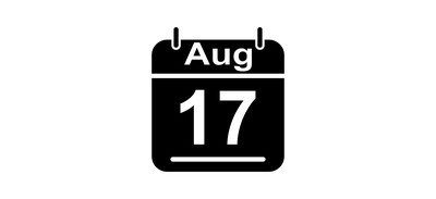 Image for August Calendar Date Cricut SVG Design