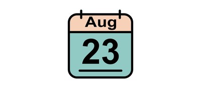 Image for August Calendar Date Cricut SVG Design