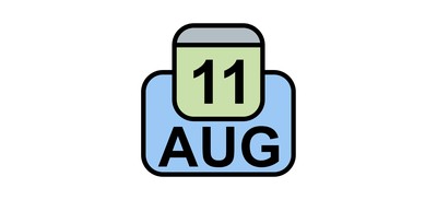 Image for August Calendar Date Cricut SVG Design