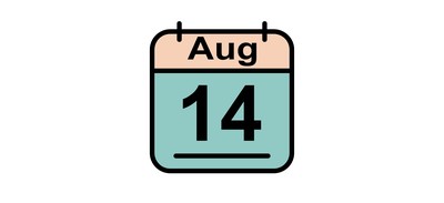 Image for August Calendar Date Cricut SVG Design