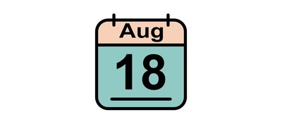 Image for August Calendar Date Cricut SVG Design