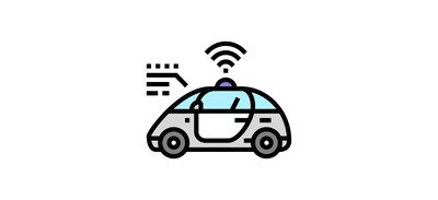 Image for Automobile Sensor Wifi Car Autonomous Car Cricut SVG Design