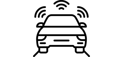 Image for Autonomous Car Car Sensor Sensor Cricut SVG Design