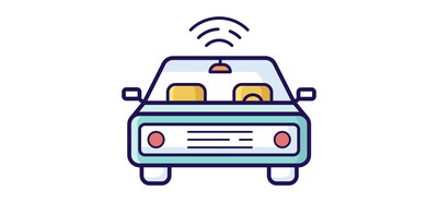 Image for Autonomous Vehicle Autonomous Car Car Wifi Cricut SVG Design