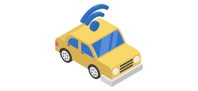 Image for Autonomous Car Wifi Car Driverless Car Cricut SVG Design