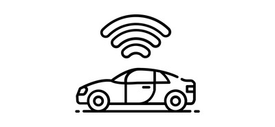 Image for Autonomous Car Autonomous Vehicle Car Wifi Cricut SVG Design