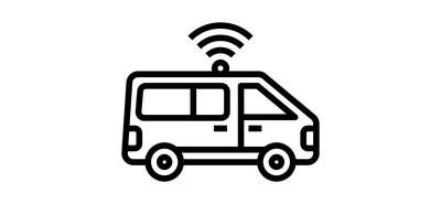 Image for Autonomous Vehicle Autonomous Van Van Wifi Cricut SVG Design