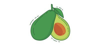 Image for Avocado Fruit Fresh Cricut SVG Design