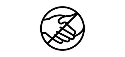 Image for Coronaviruses Hand Shake Prohibited Cricut SVG Design