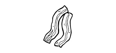 Image for Bacon Food Meat Cricut SVG Design