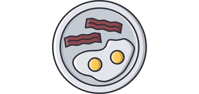 Image for Bacon Fried Egg Cricut SVG Design