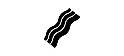 Image for Bacon Strips Meat Cricut SVG Design