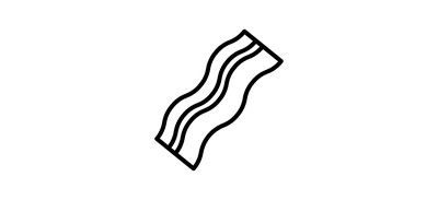 Image for Bacon Strips Meat Cricut SVG Design